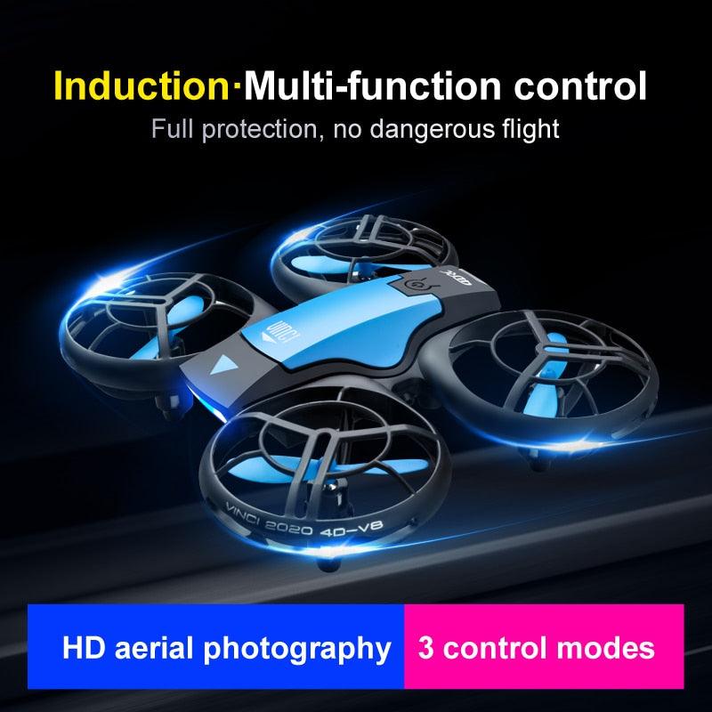 V8 Mini Drone - 4K HD Camera WiFi Fpv Air Pressure Height Maintain Foldable Quadcopter RC Dron Toy Gift - RCDrone