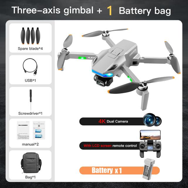 S135 Drone - 8K HD ESC Dual Camera GPS 5G 28 Minutes 3-Axis Gimbal Brushless Motor Professional Camera Drone - RCDrone