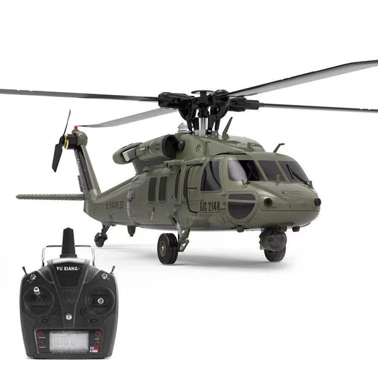 F09 RC Helicopter - 1:47 Scale Of The U.S. UH60-Black Hawk 6 Channels Flybarless Arobatic Professional Remote Control Toy Plane - RCDrone