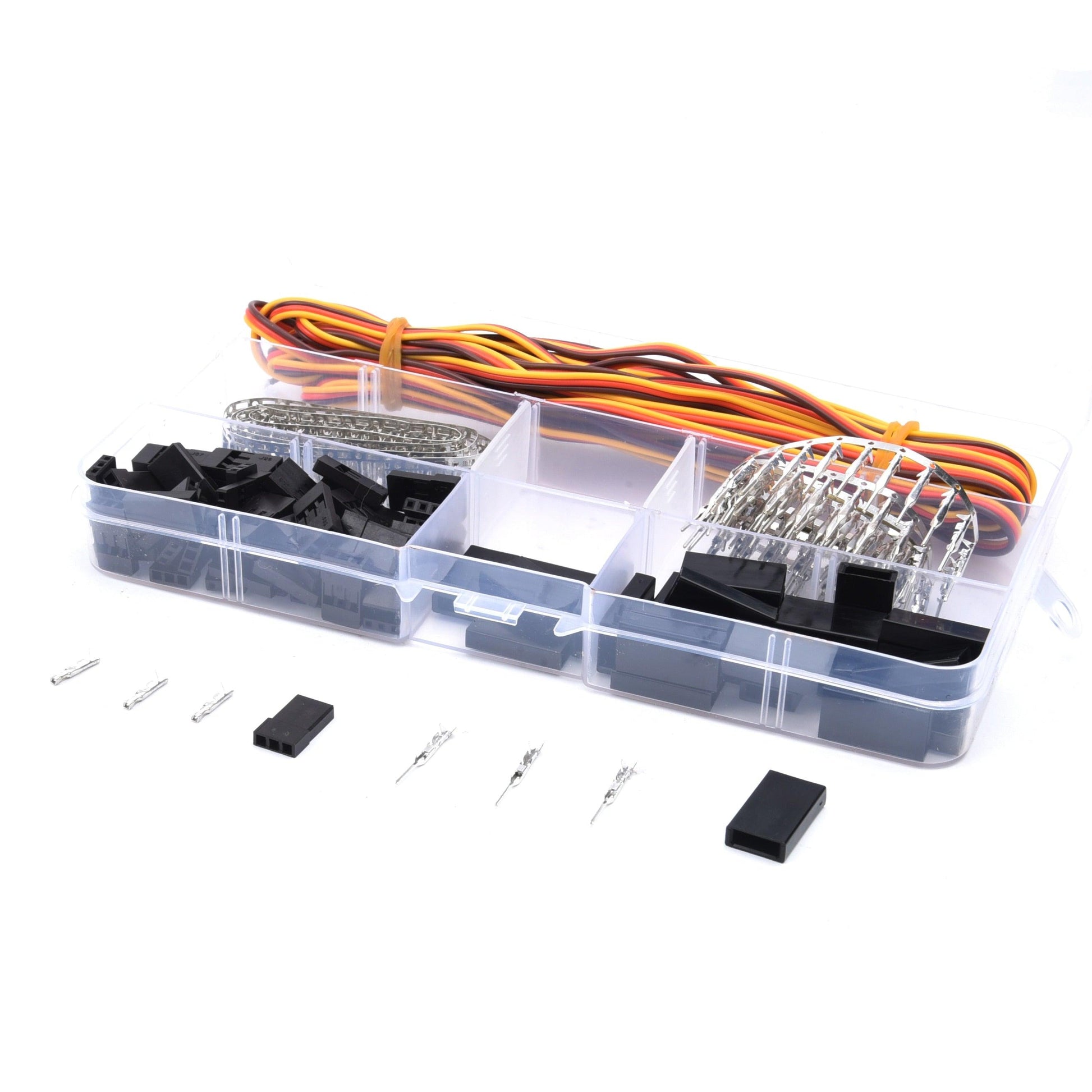 30 Sets/Box Servo Connector Cable Wire Connector Male Female Kit with 26Awg Servo Cord for JR Style - RCDrone