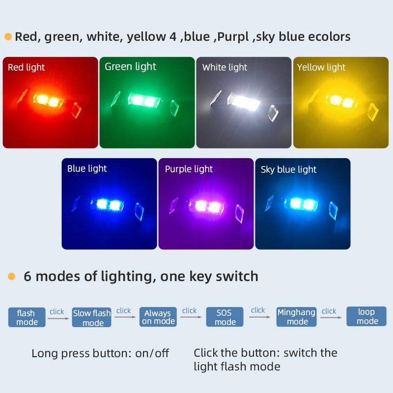 Strobe Light Drone Warning Light Anti-collision Warning Light USB Char –  RCDrone