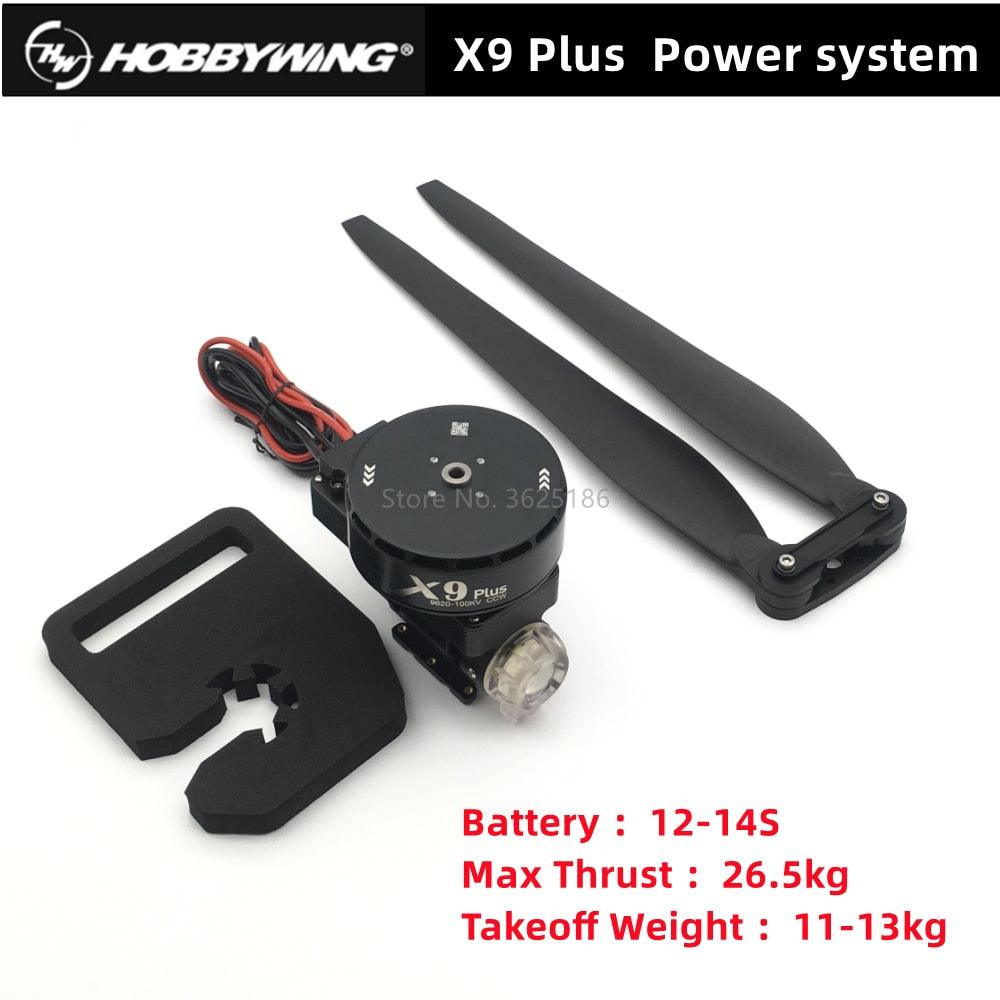 Hobbywing  X9 plus Power system - 9260 motor, Hobbywing X9 Plus Power System: 9260 motor, 36190 propeller for DIY multirotors, suitable for agriculture spraying drones.