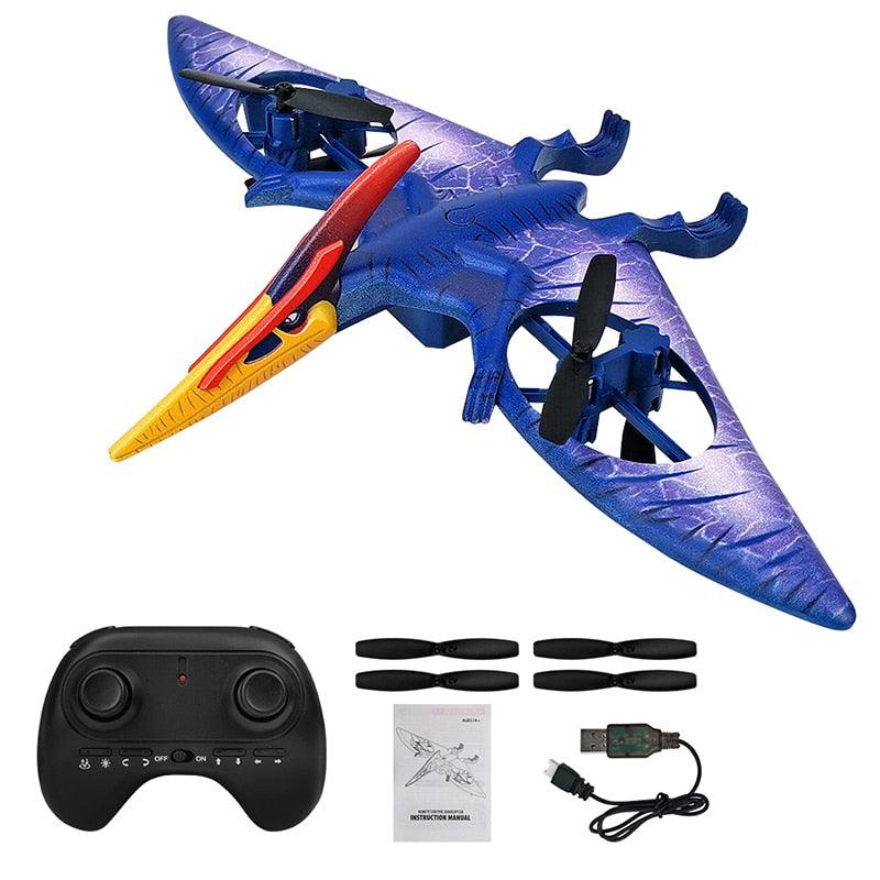 MXW New Mini Drone Dinosaur Remote Control Aircraft 2.4G Radio Control Helicopter Pterosau Drones RC Plane Children's Flying Toy - RCDrone