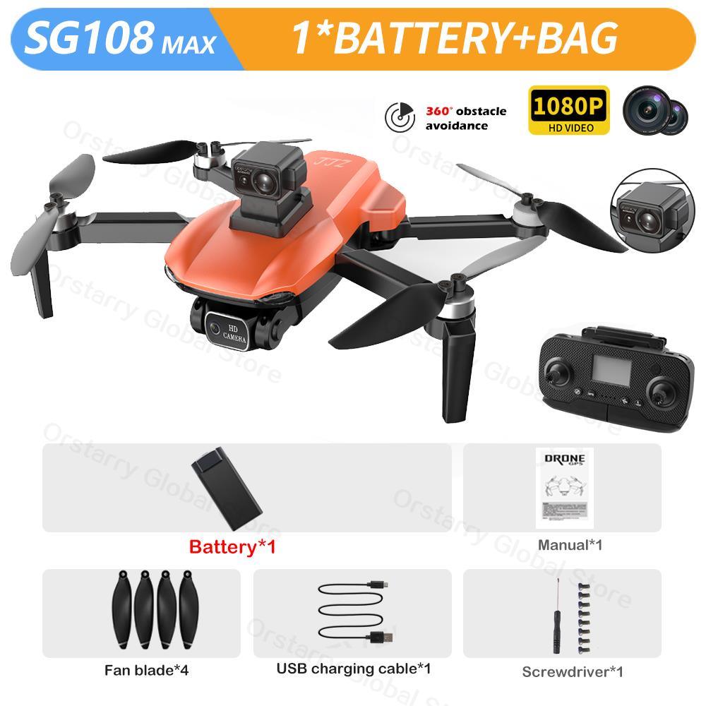 SG108 / SG108 Max Drone - 4K HD Professional Camera With obstacle avoidance Brushless Motor 5G GPS Foldable Rc Quadcopter Helicopter Professional Camera Drone - RCDrone