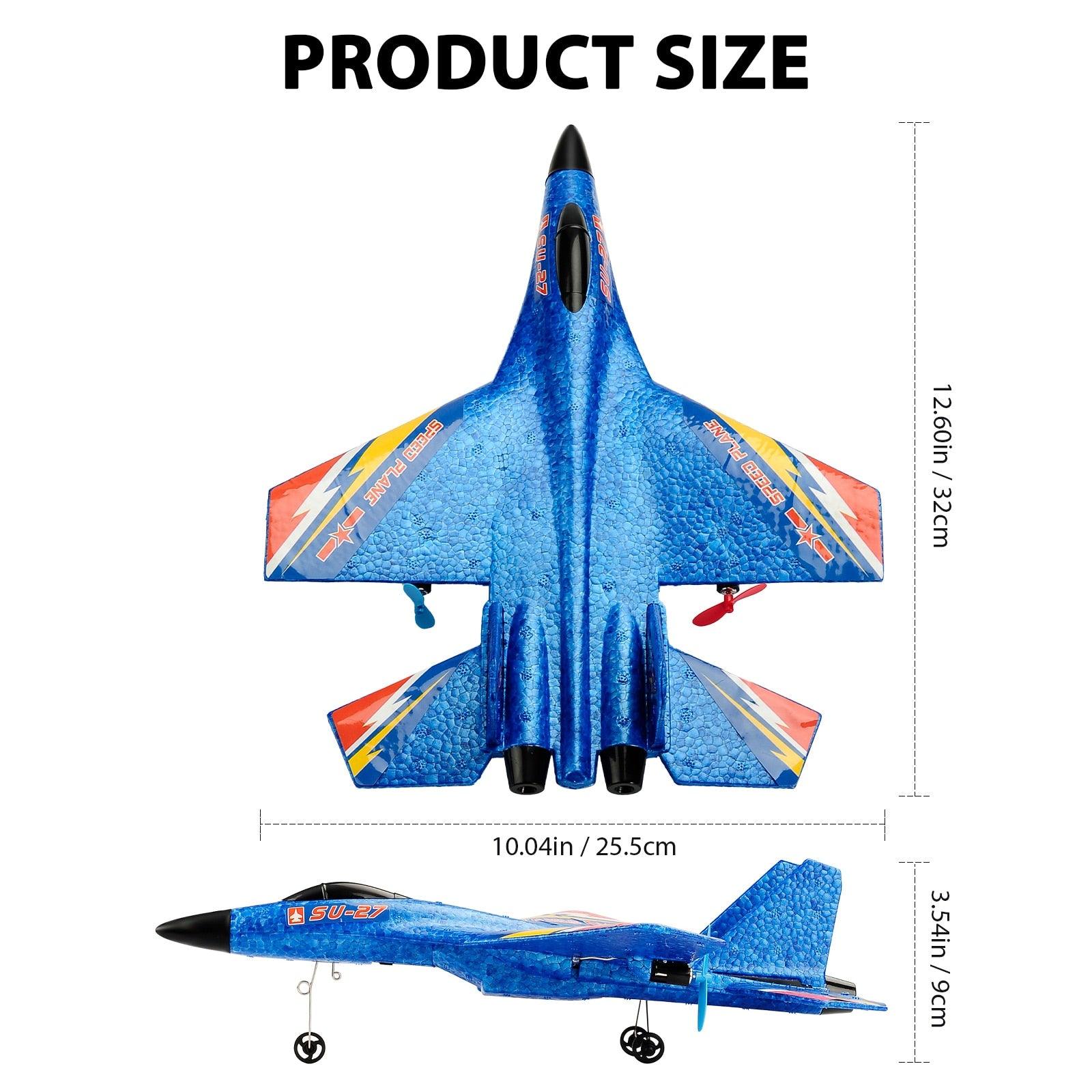 SU-27 RC Plane - Aircraft Remote Control Helicopter 2.4G Airplane EPP Foam RC Vertical Plane Children Toys Gifts - RCDrone
