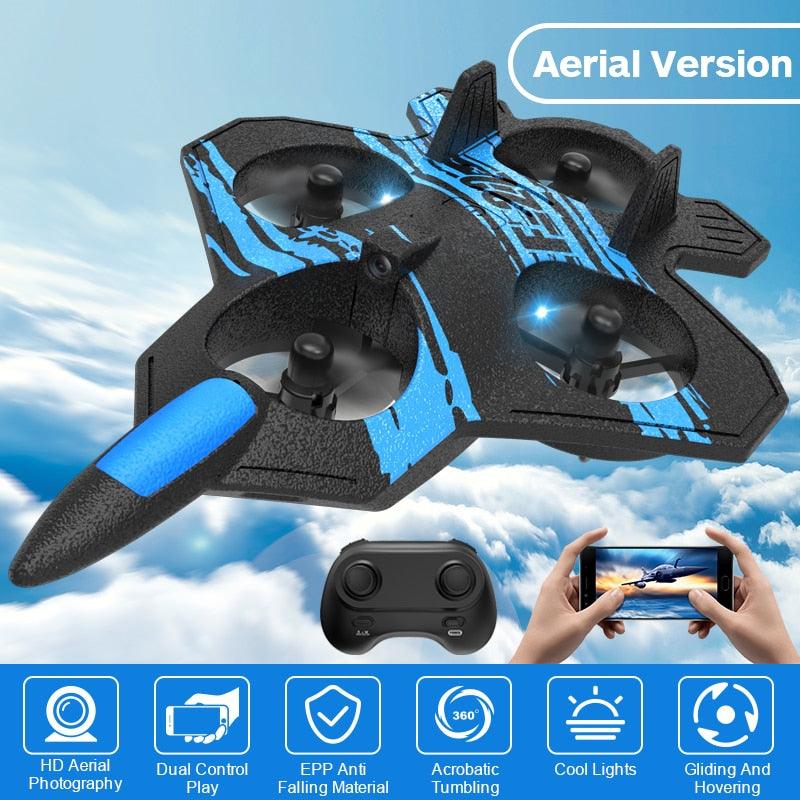 F22 Foam RC Plane - with Camera 4K 360° Stunt Remote Control Aircraft Fighter Helicopter Airplane Toys for Boys Children - RCDrone