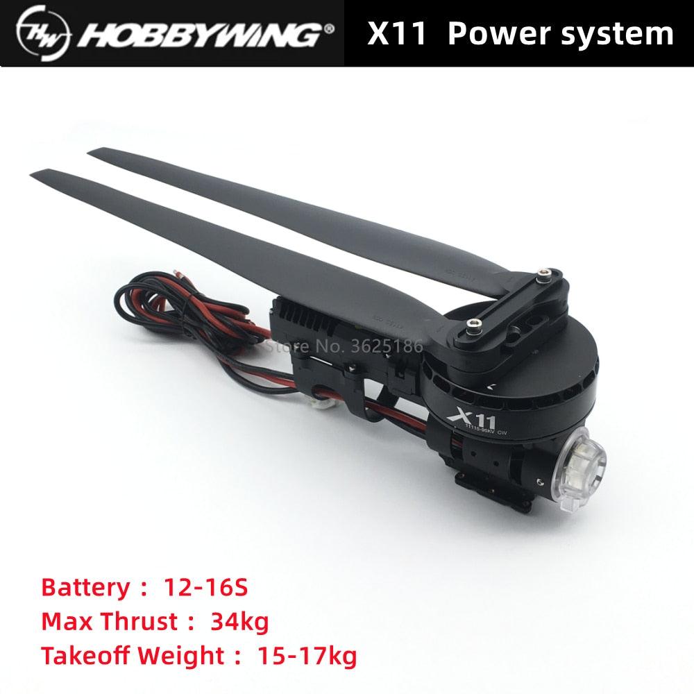 Hobbywing XRotor X11 Motor, Hobbywing X11 power system - 41135 propeller 14S 16S Motor Maximum Load 34kg for Agriculture spraying drone - RCDrone