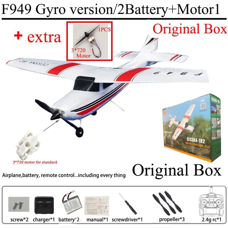 WLtoys F949 Airplane - Fixed Wing Plane 2.4G 3D6G 3Ch Outdoor Toys Drone RTF Upgrade Version Digital Servo F949S With Gyroscope - RCDrone