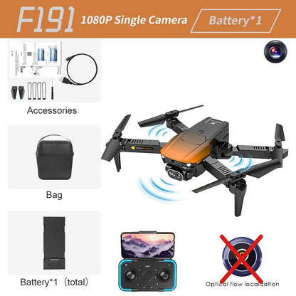 XYRC F191 Mini Drone - 4K HD Camera Optical Flow Positioning Obstacle Avoidance Foldable Quadcopter RC Dron Toys Gifts - RCDrone