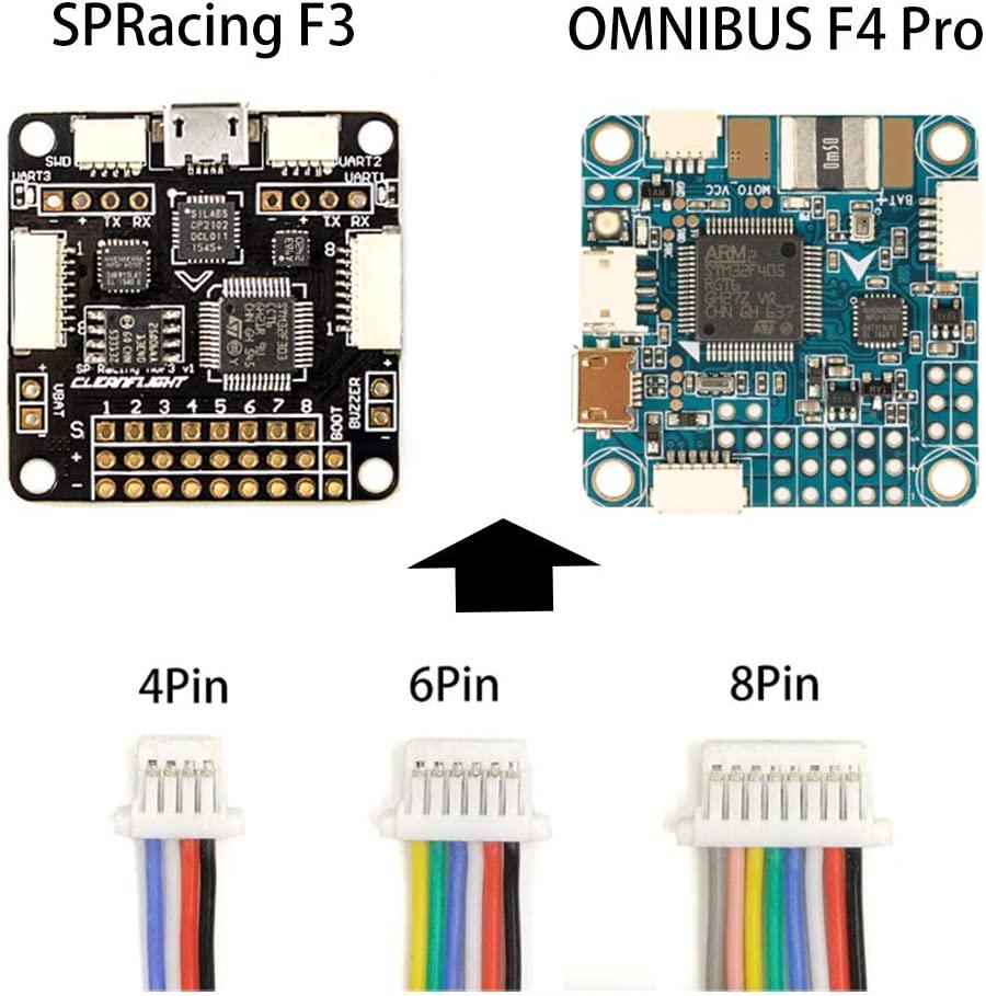 SH1.0 Connectors Pre-Crimped Cables and Silicone 15cm Wire for SparkFun Qwiic Adafruit STEMMA QT Drones SPRacingF3 OMNIBUS F4 - RCDrone