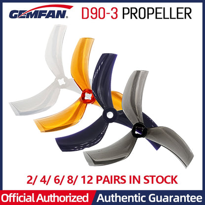 Gemfan D90 Ducted 90mm 3-Blade 3.5inch Propeller - 1.5mm FPV Racing Freestyle iFlight ProTek35 Cinewhoop Drone Replacement Parts