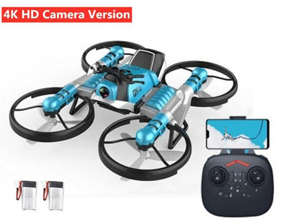 Motorcycle aircraft 2 in 1 Deformation Drone With 4K HD Camera 3D Flip One Key Return Headless Mode RC Quadrocopter - RCDrone