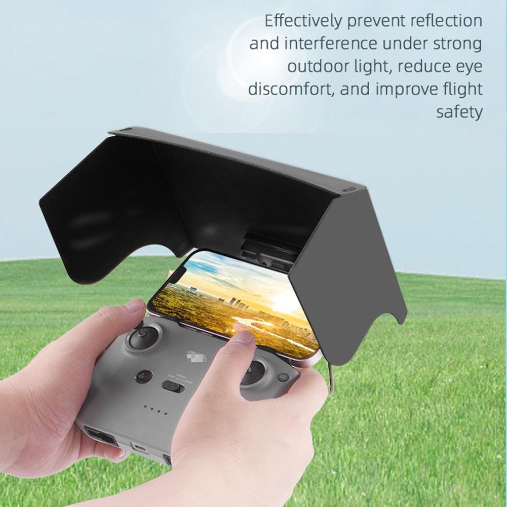 For DJI Mavic 3/Mini 2/Air 2/Air 2S/Mini 3 Pro RC-N1 Remote Controller Hood Sun Shade Phone Monitor Cover Drone Accessories - RCDrone
