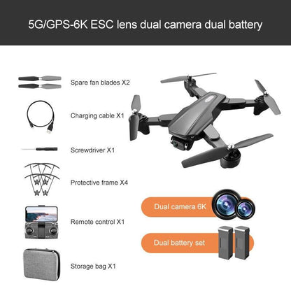 R20 Drone - 2023 New 6K Professional High-definition Camera GPS 5G Aerial Photography 4-axis Aircraft Folding Remote Control Toy - RCDrone