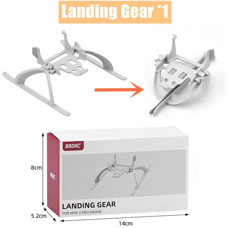 Folding Landing Gear for DJI MINI 3 PRO Drone - Height Extender Long Leg Foot Stand Quick Release Gimbal Protector Accessory - RCDrone