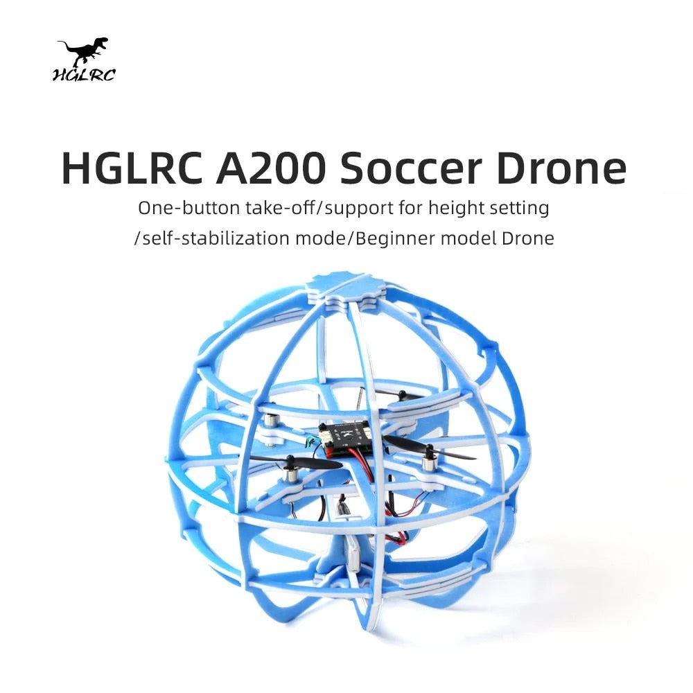 HGLRC A200 Soccer Ball Drone, HGLRC A2oo Soccer Drone One-button take-off/support