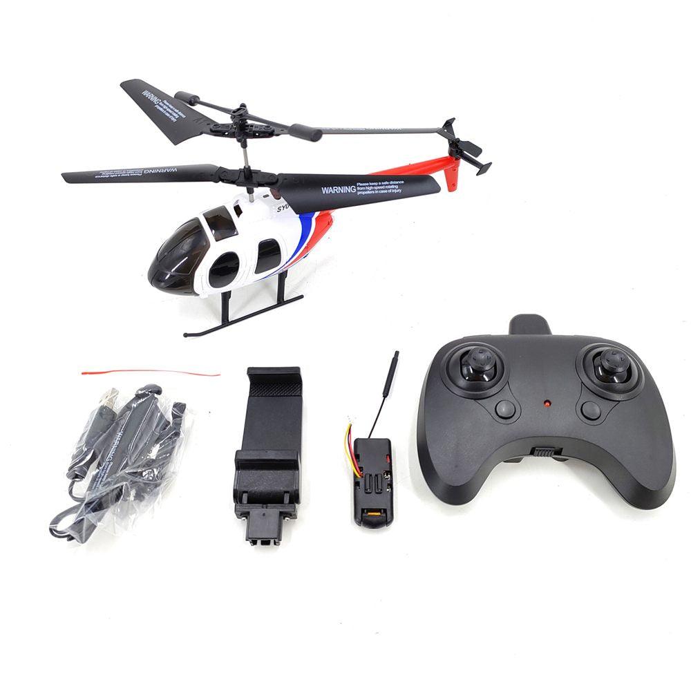 SY017 RC Helicopter - 2.4G 3.5CH with Gyroscope 720P Camera Altitude Hold RC Helicopter Drone Toys for Boys Children - RCDrone