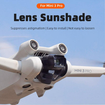 Lens Cover Sunshade Protective Cap for DJI MINI 3 PRO - Lens Hood Anti-glare Gimbal Camera Guard Props fixer Accessories - RCDrone
