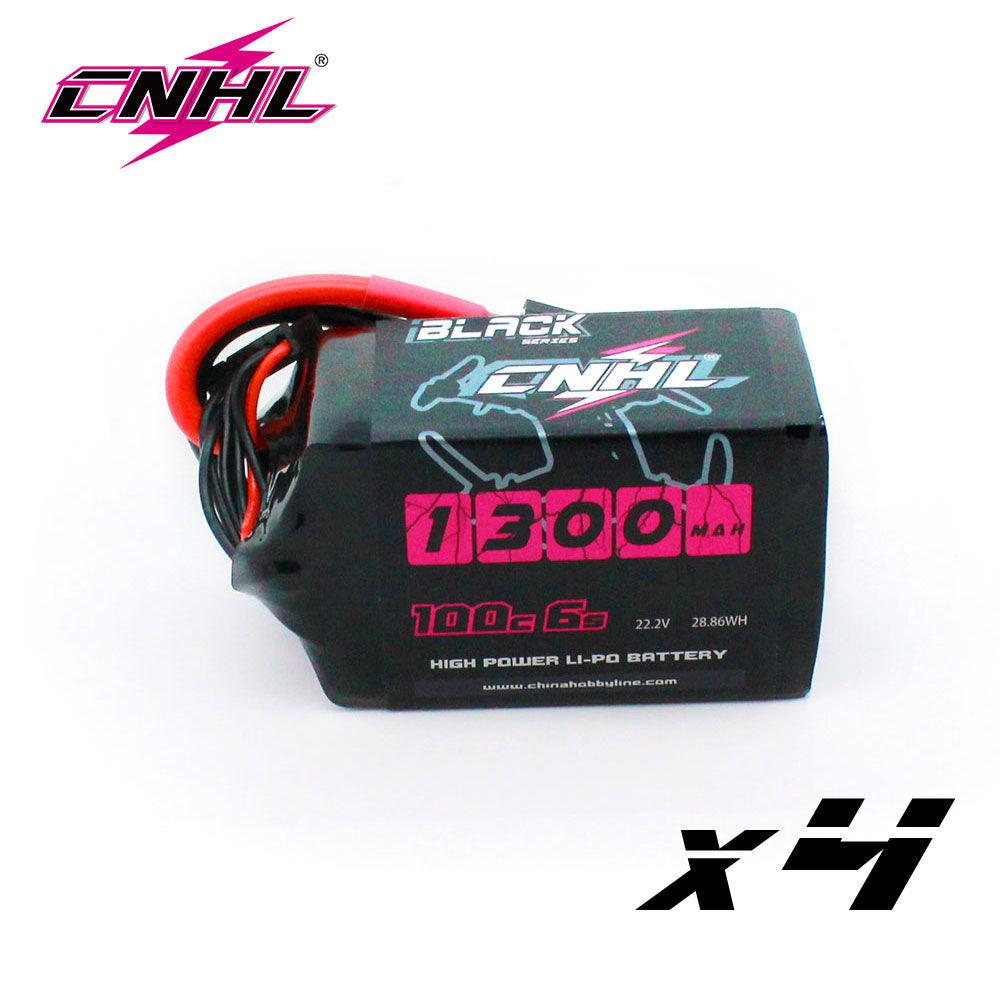 4PCS CNHL 4S 6S 14.8V 22.2V Lipo Battery for Drone - 1300mAh 1500mAh 100C With XT60 Plug For RC FPV Airplane Quadcopter Helicopter Drone Battery - RCDrone