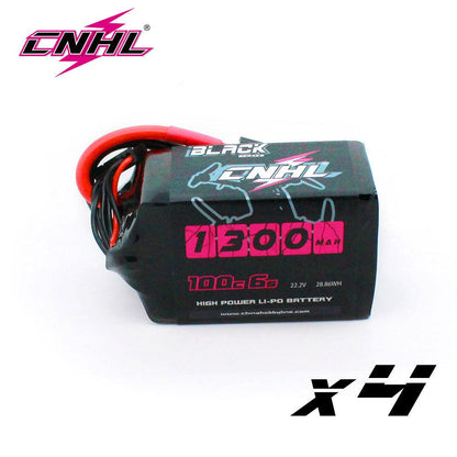 4PCS CNHL 4S 6S 14.8V 22.2V Lipo Battery for Drone - 1300mAh 1500mAh 100C With XT60 Plug For RC FPV Airplane Quadcopter Helicopter Drone Battery - RCDrone