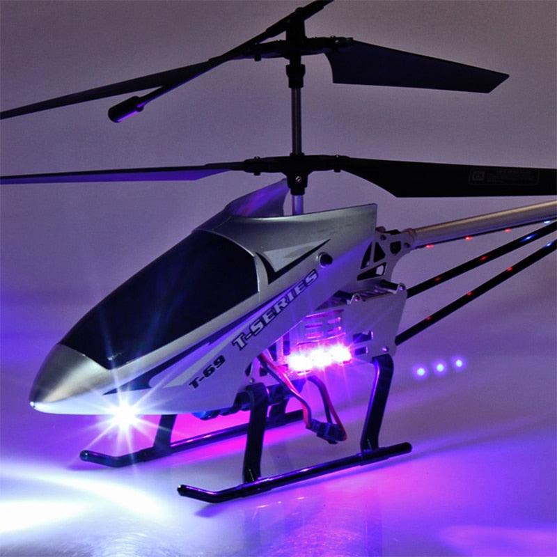 T 69 Buyuk Rc Helikopter 3.5CH 80cm Ekstra Buyuk Uzaktan Kumandal Drone Dayan kl Rc Helikopter arj Oyuncak Drone Modeli HA D Hava Uca