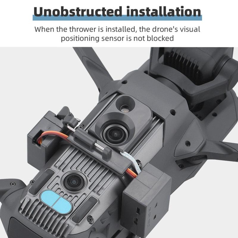 Système Airdrop Drone DJI Mini 4 Pro – Lanceur Photosensible Avec Adaptateur 1/4" – Livraison, Lâcher Charge, Publicité