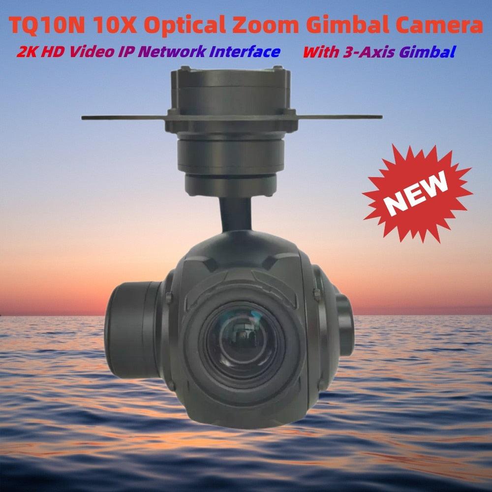 TQ10N 10X Optical Zoom Gimbal Camera 2K HD Video IP Network Interface With 3-Axis Gimbal Stabilized Camera For VOLT Drone - RCDrone