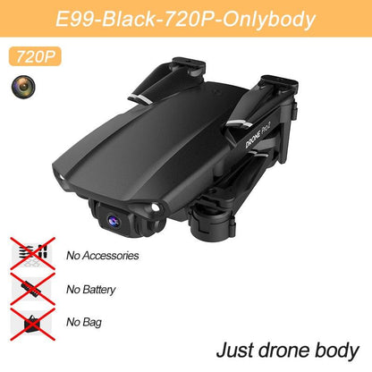 XKJ 2023 New E99 RC Mini Drone 4K 1080P 720P Dual Camera WIFI FPV Aerial Photography Helicopter Foldable Quadcopter Dron Toys - RCDrone