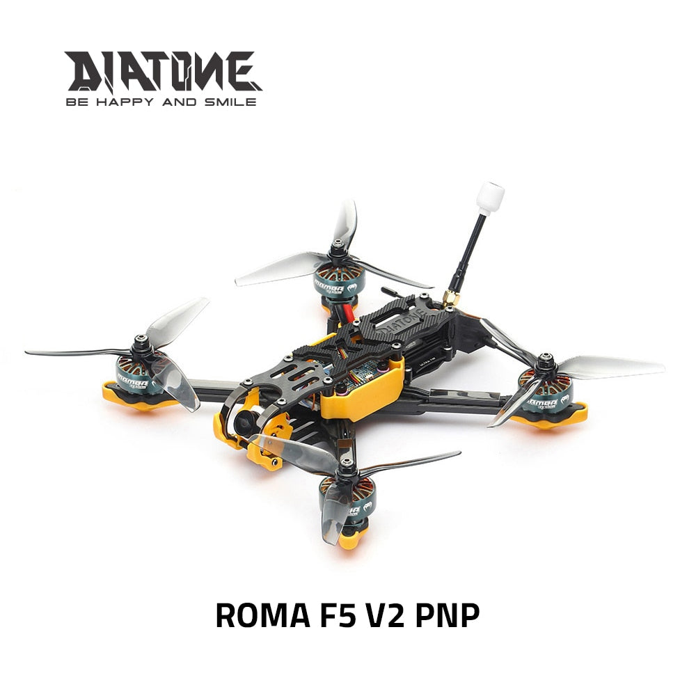 DIATONE Roma F5 V2. Version 4S/6S PNP FPV Drone - F722 APP FC/Flight Controller 50A 32bit Brushless Motor 2306.5 motor