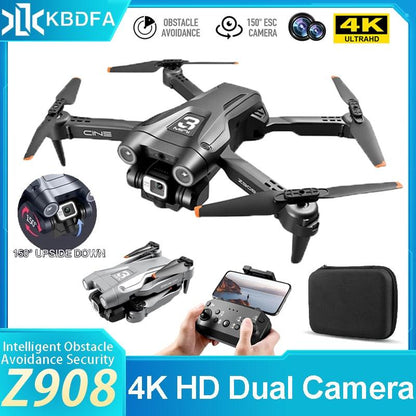 KBDFA Z908 Pro Drone 4K HD Professional ESC Camera Drones Optical Flow Positioning 2.4G Wifi Obstacle Avoidance Dron Toy Gift - RCDrone