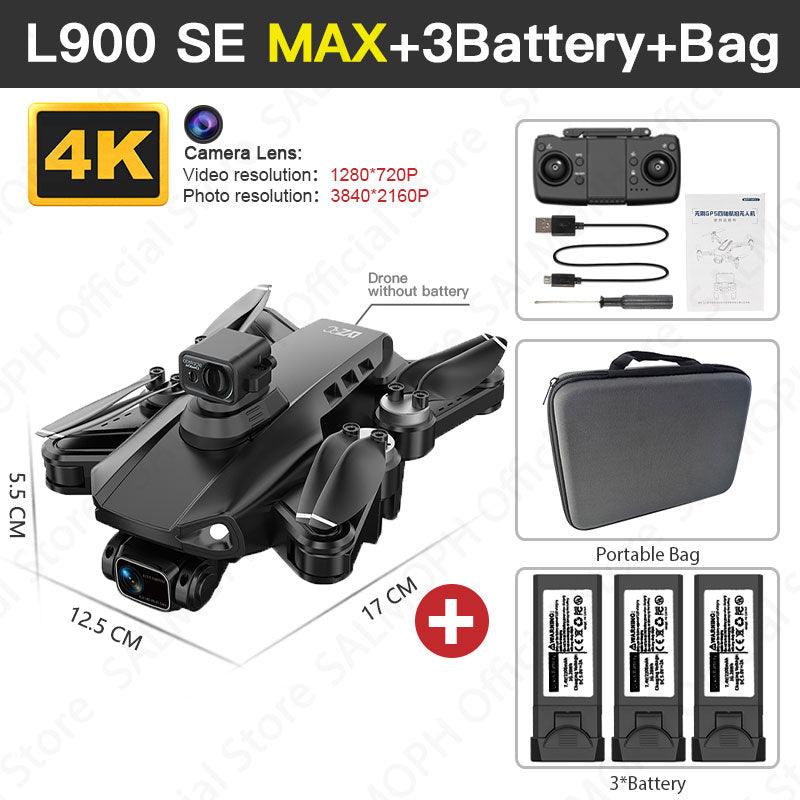 L900 Pro SE MAX Drone - 4K HD Professional With Camera 5G WIFI 360 Obstacle Avoidance FPV Brushless Motor RC Quadcopter Mini Dron Professional Camera Drone - RCDrone