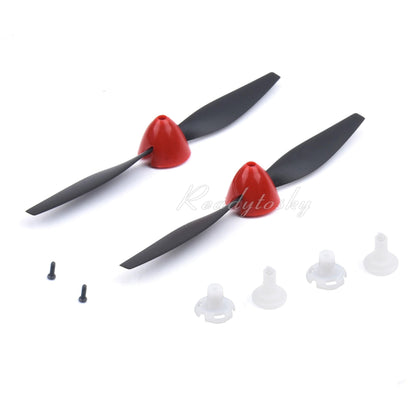 2/4PCs 130mmX70mm Propeller - And Propeller Saver Shaft Adapter For VOLANTEXRC 761-5 P51D P-51D P5 Airplane Spare Parts Hot Sale - RCDrone