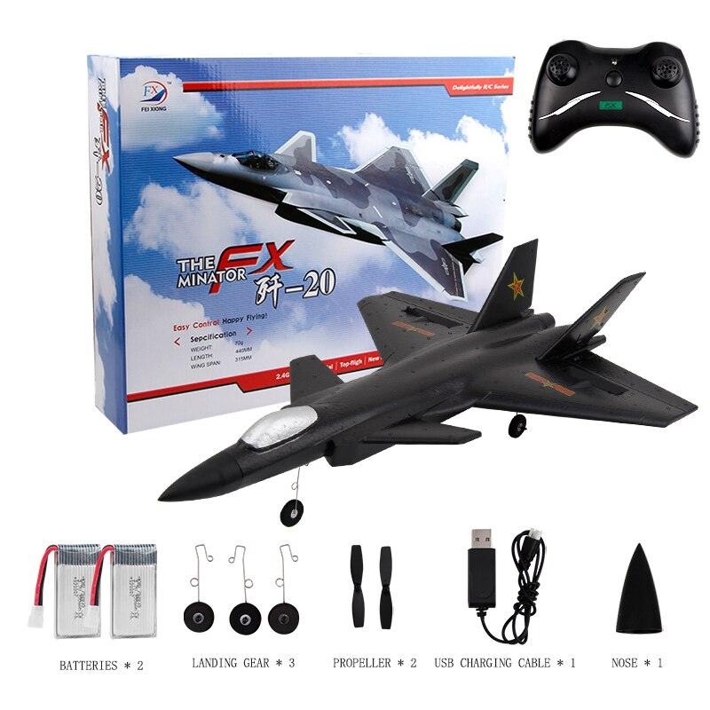 FX930 EPP Foam - Remote Control 2.4G Glider Fixed Wing Model RC Aircraft J20 Veyron Fighter Rc Planes Drone for Adults Children - RCDrone
