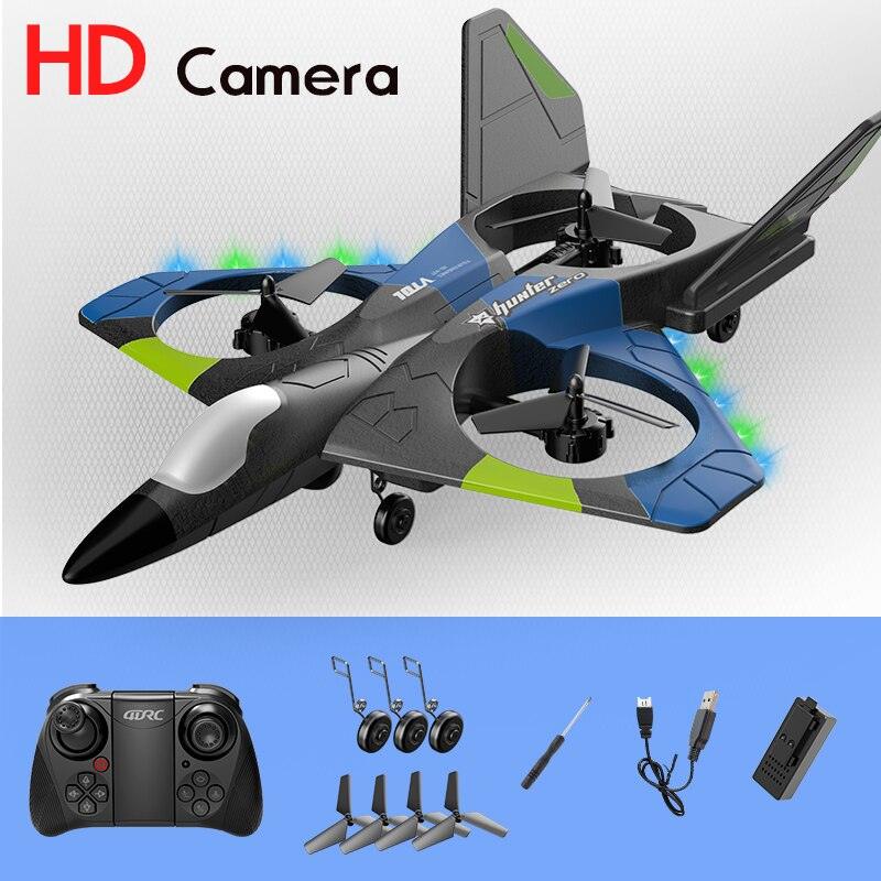 V27 RC Airplane - 2023 New 2.4G Remote Control Fighter Hobby Plane Glider Airplane EPP Foam Toys RC drone Kids Gift - RCDrone
