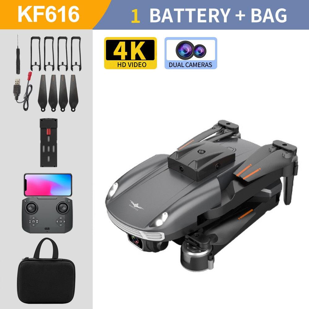 KF616 Drone - GPS Obstacle Avoidance Drones 4K Dual HD Camera Photography Professional Image Transmission Foldable Quadcopter Dron Gift - RCDrone