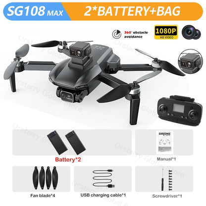 SG108 / SG108 Max Drone - 4K HD Professional Camera With obstacle avoidance Brushless Motor 5G GPS Foldable Rc Quadcopter Helicopter Professional Camera Drone - RCDrone