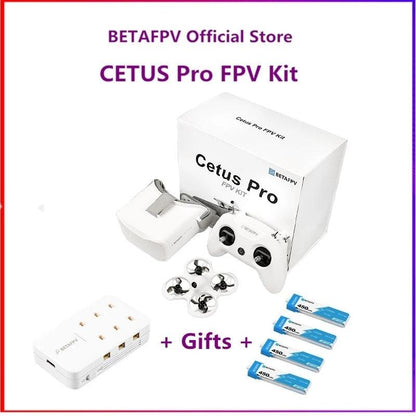 BETAFPV Cetus Pro FPV Kit - BNF /VR02 FPV Goggles Literadio2 SE Transmitter BT2.0 450mah 1S Battery - RCDrone