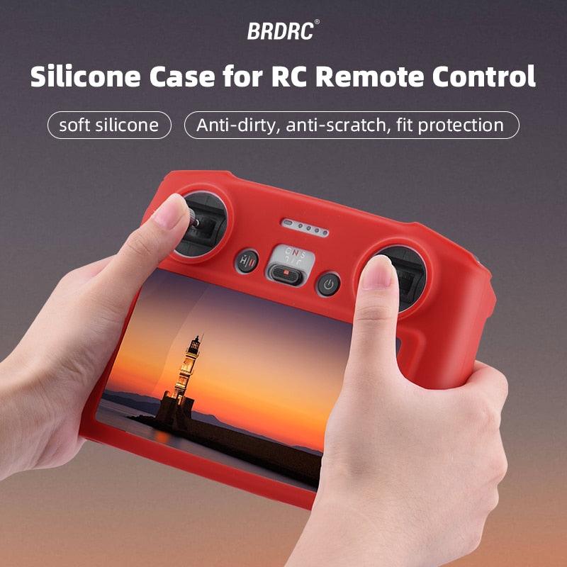 Silicone Case Cover for DJI Mini 3 Pro - Remote Controller Protective Case Sleeve Anti-Scratch DJI RC Accessories - RCDrone