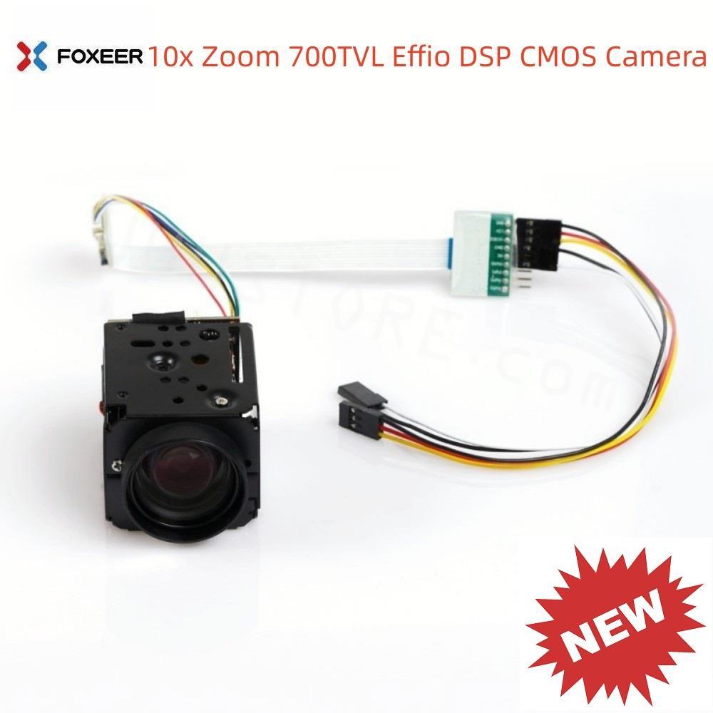 Foxeer 10x Zoom 700TVL Effio DSP CMOS Camera PWM Controll For FPV UAV Aerial Photography - RCDrone