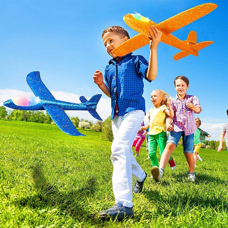 Juguetes de avión para niños de 4, 5, 6 años, juguetes al aire libre para  niños de 4 a 8 años, avión de catapulta con 8 aviones planeadores, juguetes
