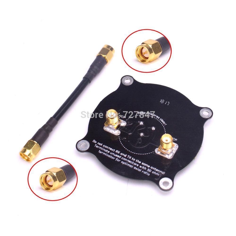 Antenne de drone RC 3dBi à gain élevé RHCP - Rouge directionnelle pour drone de course FPV (MMCX droite Antenne de drone RC 3dBi à gain élevé RHCP - Rouge directionnelle pour drone de course FPV (MMCX droite