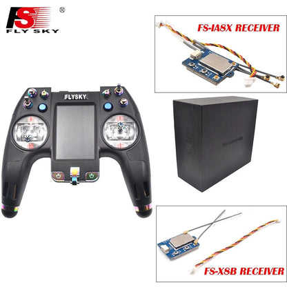 Flysky FS-NV14 2.4G 14CH 3.5 Inch Touch Screen Nirvana Transmitter with Two Receiver RC FPV Racing Drone Airplane Fixed Wing - RCDrone