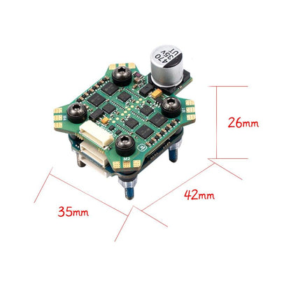 iFlight BLITZ Mini F4 Stack with BLITZ Mini F4 Flight Controller / BLITZ Mini E55S 4-IN-1 2-6S ESC for FPV - RCDrone
