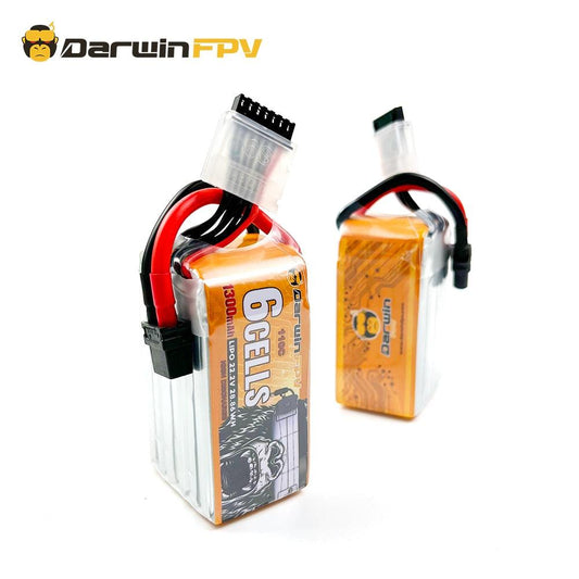 DarwinFPV 6S 1300mAh Battery - 110C Lipo Battery For Quadcopter Racing FPV Drone Battery - RCDrone