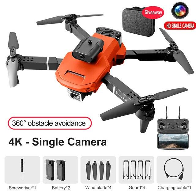 KBDFA E100 Mini Drone - 4k Profesional HD Camera FPV WiFi Dron with Obstacle Avoidance Rc Helicopter Folding Quadcopter Toys - RCDrone