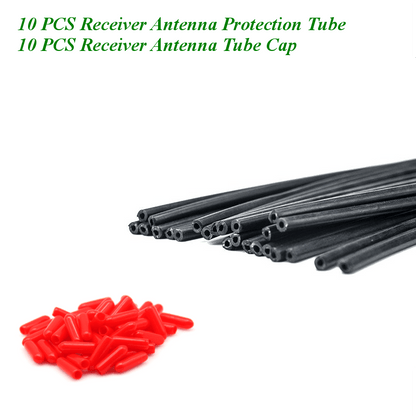 10pcs 2.4G Receiver Antenna Protective Tube Length 90mm OD 3.1mm ID 1.5mm Parts for RC Micro Drone - RCDrone