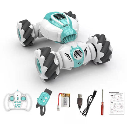 S-012 RC Stunt Car Remote Control Watch Gesture Sensor Electric Toy RC Drift Car 2.4GHz 4WD Rotation S012 kids Christmas gifts - RCDrone