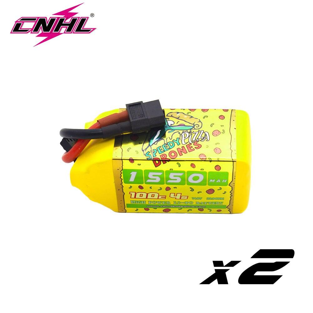 2PCS CNHL 4S 6S 14.8V 22.2V Lipo Battery With XT60 1100mAh 1300mAh 1500mAh 100C Battery For FPV Airplane Drone Quadcopter Helicopter - RCDrone