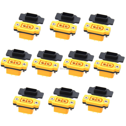 1 pièce compte 60 XT60E-F femelle or/laiton Ni plaqué connecteur prise d'alimentation batterie connexion adaptateur grand courant pour bricolage RC voiture 1 pièce compte 60 XT60E-F femelle or/laiton Ni plaqué connecteur prise d'alimentation batterie connexion adaptateur grand courant pour bricolage RC voiture