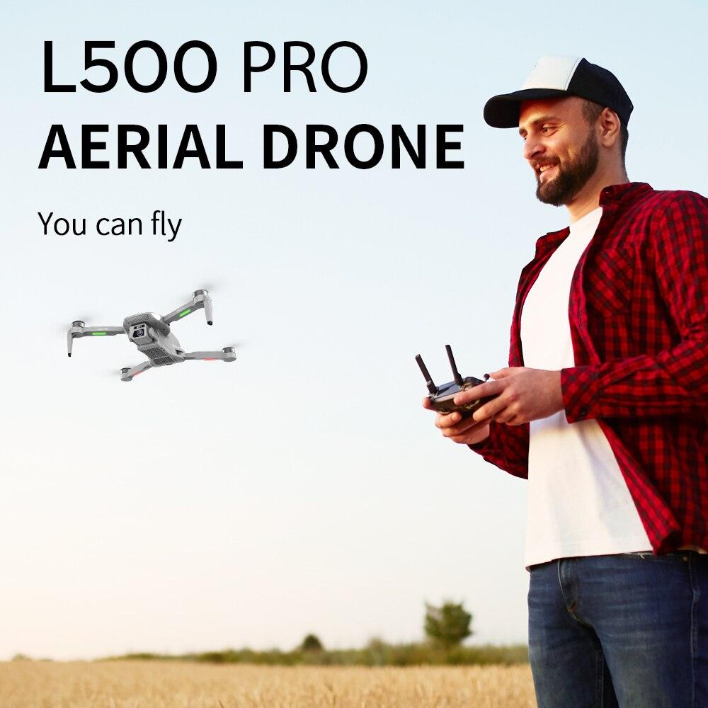 L500 PRO GPS Drone - Professional Aerial Photography Camera Drone 4K HD Dual HD Camera Brushless Motor Foldable Quadcopter RC Distance1200M Professional Camera Drone - RCDrone